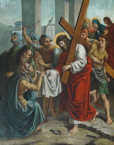 VI stazione La Veronica asciuga il volto di Gesù Discepole D. Adoramus te, Christe, et benedicimus tibi. C. Quia per sanctam crucem tuam redemisti mundum.