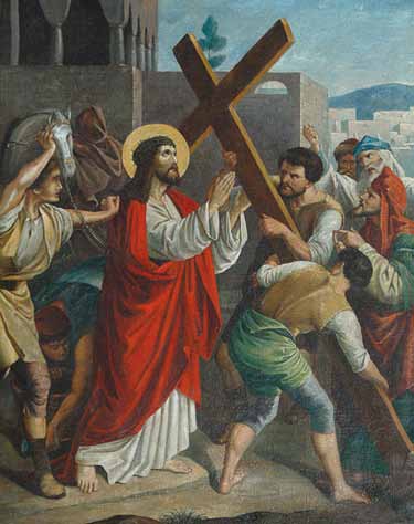 II stazione Gesù abbraccia la sua croce «Annoverato tra gli empi» D. Adoramus te, Christe, et benedicimus tibi. C. Quia per sanctam crucem tuam redemisti mundum.