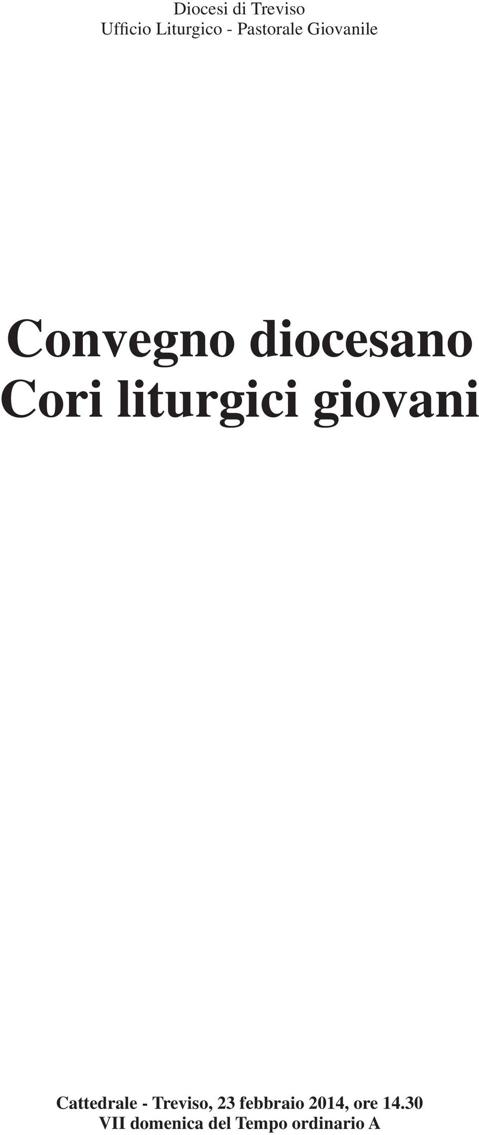 liturgici giovani Cattedrale - Treviso, 23