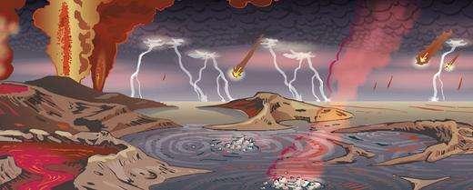 v=m9z0hoxnuos Secondo gli scienziati la Terra primordiale con i suoi vulcani e gli oceani appena