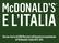 McDONALD S E L ITALIA